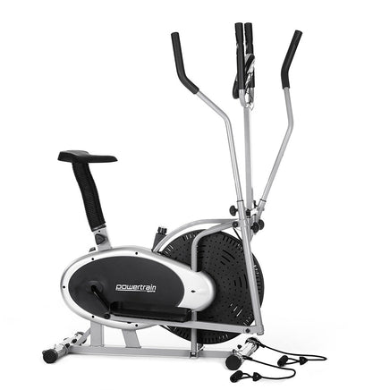 Powertrain 3-in-1 Elliptical Cross Trainer Exercise Bike with Resistance Bands Kings Warehouse 