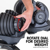 Powertrain 48k Adjustable Dumbbell Home Gym Set Sports & Fitness Kings Warehouse 