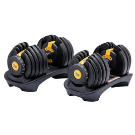 Powertrain 48kg Adjustable Dumbbell Home Gym Set Gold Sports & Fitness Kings Warehouse 