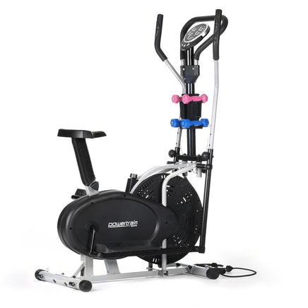 Powertrain 5-in-1 Elliptical Cross Trainer Bike with Dumbbell Sets Kings Warehouse 
