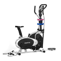 Powertrain 6-in-1 Elliptical Cross Trainer Bike with Weights and Twist Disc Kings Warehouse 