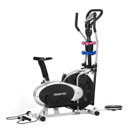 Powertrain 6-in-1 Elliptical Cross Trainer Bike with Weights and Twist Disc Kings Warehouse 
