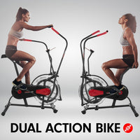 Powertrain Air Resistance Fan Exercise Bike Cardio - Black Kings Warehouse 