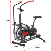 Powertrain Air Resistance Fan Exercise Bike Cardio - Black Kings Warehouse 