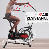 Powertrain Air Resistance Fan Exercise Bike Cardio - Black Kings Warehouse 