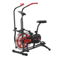 Powertrain Air Resistance Fan Exercise Bike for Cardio - Red Kings Warehouse 