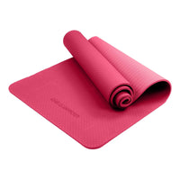 Powertrain Eco-friendly Dual Layer 6mm Yoga Mat | Pink | Non-slip Surface And Carry Strap For Ultimate Comfort And Portability Kings Warehouse 