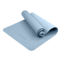 Powertrain Eco-friendly Dual Layer 6mm Yoga Mat | Sky Blue | Non-slip Surface And Carry Strap For Ultimate Comfort And Portability Kings Warehouse 