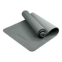 Powertrain Eco-friendly Dual Layer 6mm Yoga Mat | Slate Grey | Non-slip Surface And Carry Strap For Ultimate Comfort And Portability Kings Warehouse 