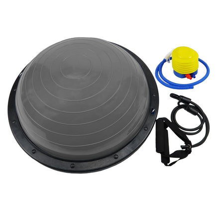 Powertrain Fitness Yoga Ball Home Gym Workout Balance Trainer Grey Kings Warehouse 