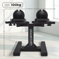 Powertrain GEN2 Pro Adjustable Dumbbell Set - 2 x 25kg (50kg) Home Gym Weights with Stand Kings Warehouse 