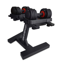 Powertrain GEN2 Pro Adjustable Dumbbell Set - 2 x 25kg (50kg) Home Gym Weights with Stand Kings Warehouse 