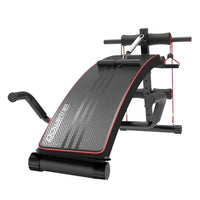 Powertrain Incline Sit-Up Bench with Resistance Bands and Rowing Bar Kings Warehouse 