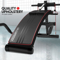 Powertrain Incline Sit-Up Bench with Resistance Bands and Rowing Bar Kings Warehouse 