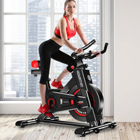 Powertrain IS-500 Heavy-Duty Exercise Spin Bike Electroplated - Black Kings Warehouse 