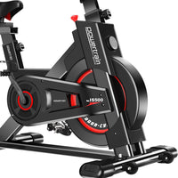 Powertrain IS-500 Heavy-Duty Exercise Spin Bike Electroplated - Black Kings Warehouse 