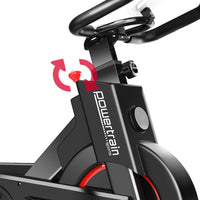 Powertrain IS-500 Heavy-Duty Exercise Spin Bike Electroplated - Black Kings Warehouse 