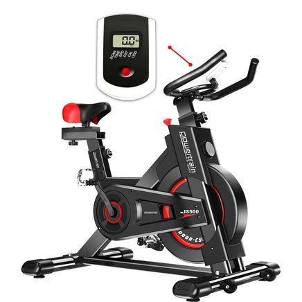 Powertrain IS-500 Heavy-Duty Exercise Spin Bike Electroplated - Black Kings Warehouse 