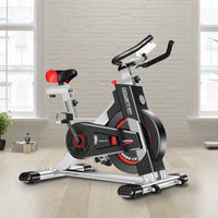 Powertrain IS-500 Heavy-Duty Exercise Spin Bike Electroplated - Silver Kings Warehouse 