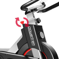 Powertrain IS-500 Heavy-Duty Exercise Spin Bike Electroplated - Silver Kings Warehouse 