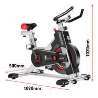 Powertrain IS-500 Heavy-Duty Exercise Spin Bike Electroplated - Silver Kings Warehouse 