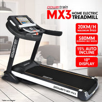 Powertrain MX3 Treadmill Performance Home Gym Cardio Machine Kings Warehouse 