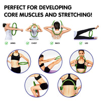 Powertrain Pilates Ring Band Yoga Home Workout Exercise Band Green Kings Warehouse 