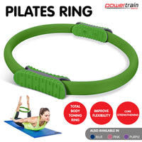 Powertrain Pilates Ring Band Yoga Home Workout Exercise Band Green Sports & Fitness Kings Warehouse 