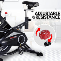 Powertrain RX-900 Exercise Spin Bike Cardio Cycling - Silver Kings Warehouse 