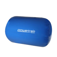 Powertrain Sports Inflatable Gymnastics Air Barrel Exercise Roller 120 x 75cm - Blue Kings Warehouse 