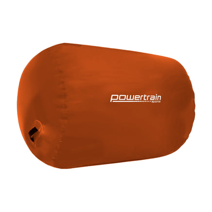 Powertrain Sports Inflatable Gymnastics Air Barrel Exercise Roller 120 x 75cm - Orange Kings Warehouse 