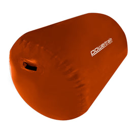 Powertrain Sports Inflatable Gymnastics Air Barrel Exercise Roller 120 x 75cm - Orange Kings Warehouse 