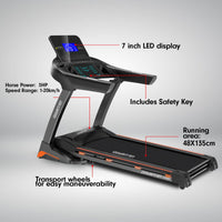 Powertrain V100 Foldable Treadmill Auto Incline Home Gym Cardio Kings Warehouse 