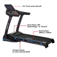 Powertrain V1100 Treadmill with Wifi Touch Screen & Incline Kings Warehouse 