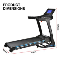 Powertrain V1200 Treadmill with Shock-Absorbing System Kings Warehouse 