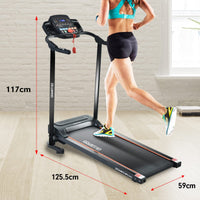 Powertrain V25 Foldable Treadmill Home Gym Cardio Walk Machine Kings Warehouse 