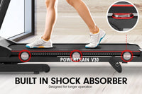 Powertrain V30 Foldable Treadmill Manual Incline Home Gym Cardio Kings Warehouse 