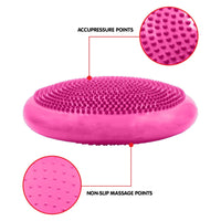 Powertrain Yoga Stability Disc Home Gym Pilates Balance Trainer - Pink Kings Warehouse 