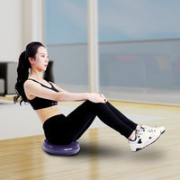 Powertrain Yoga Stability Disc w/ Pump Home Gym Pilate Balance Trainer - Purple Kings Warehouse 