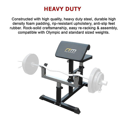 Preacher Curl Bench – Commercial Weight Bench for Bicep and Arm Workouts Sports & Fitness Kings Warehouse 