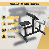Preacher Curl Bench – Commercial Weight Bench for Bicep and Arm Workouts Sports & Fitness Kings Warehouse 