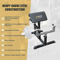 Preacher Curl Bench – Commercial Weight Bench for Bicep and Arm Workouts Sports & Fitness Kings Warehouse 