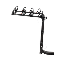 Premium 4-Bike Carrier Rack Hitch Mount Swing Down Bicycle Rack W/ 2 Receiver"