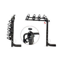 Premium 4-Bike Carrier Rack Hitch Mount Swing Down Bicycle Rack W/ 2 Receiver" Auto Accessories KingsWarehouse 