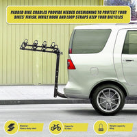 Premium 4-Bike Carrier Rack Hitch Mount Swing Down Bicycle Rack W/ 2" Receiver Outdoor Recreation Kings Warehouse 