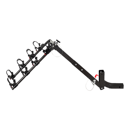 Premium 4-Bike Carrier Rack Hitch Mount Swing Down Bicycle Rack W/ 2" Receiver Outdoor Recreation Kings Warehouse 