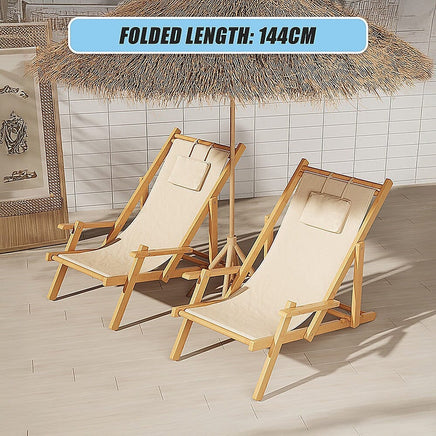 Premium Foldable Outdoor Sling Chair Patio Lounge Furniture Kings Warehouse 