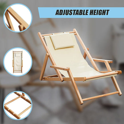 Premium Foldable Outdoor Sling Chair Patio Lounge Furniture Kings Warehouse 
