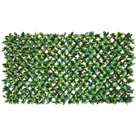 Premium Laurel Leaf Artificial Hedge Extendable Trellis / Screen 2 Meter By 1 Meter UV Resistant (PVC) Home & Garden Kings Warehouse 
