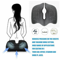 Premium Memory Foam Seat Cushion Coccyx Orthopedic Back Pain Relief Chair Pillow Office Dark Blue Home & Garden Kings Warehouse 